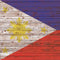 Philippines Flag Dark Wood MacBook Skins